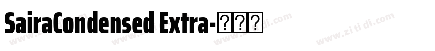 SairaCondensed Extra字体转换